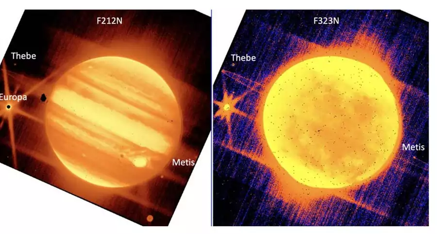Jupiter and its moons James Webb